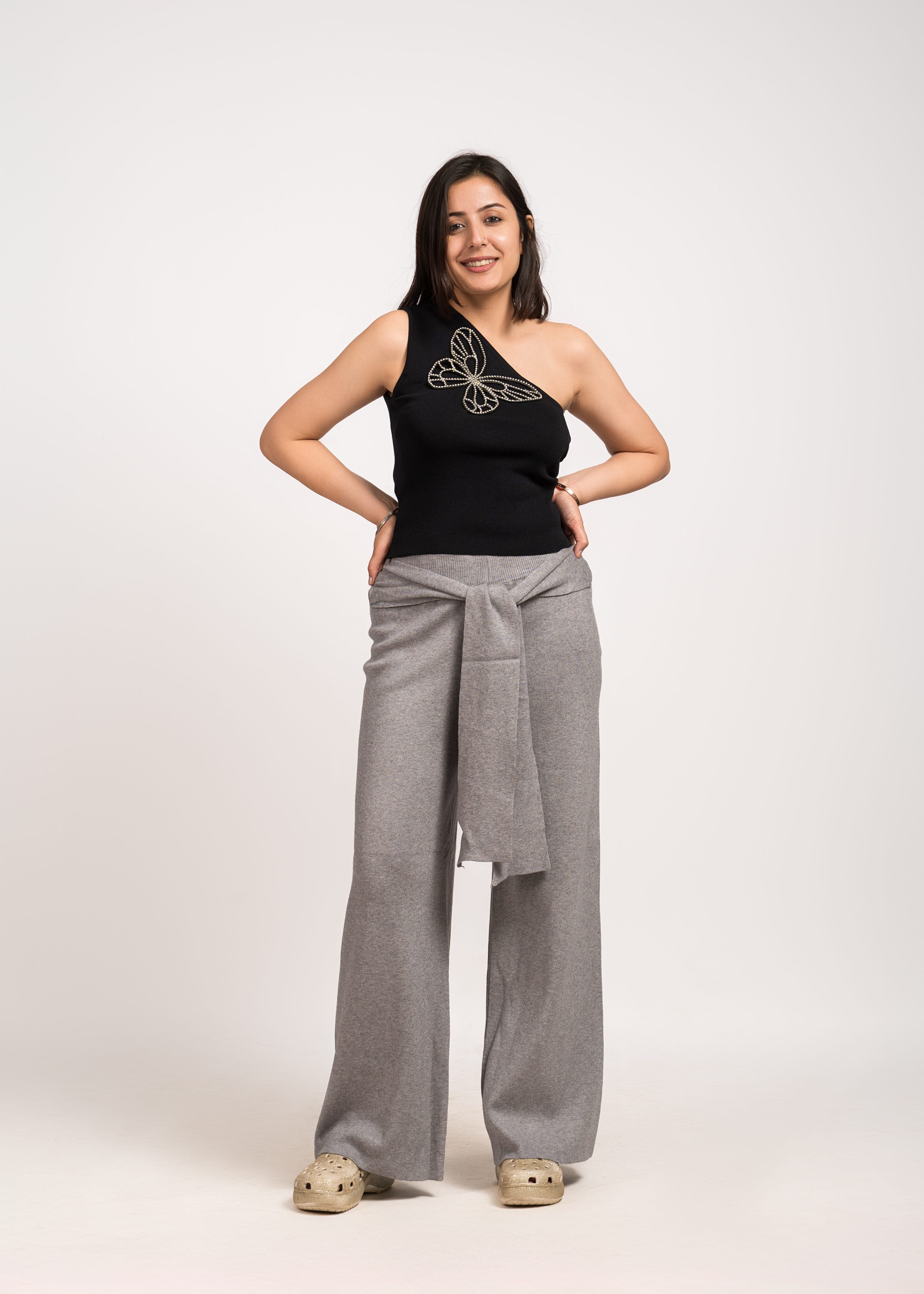 Fabric Super soft stretchable woolen pants