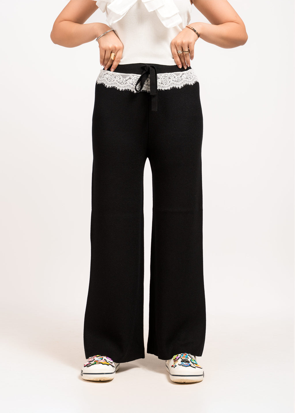 Black Woollen Pants