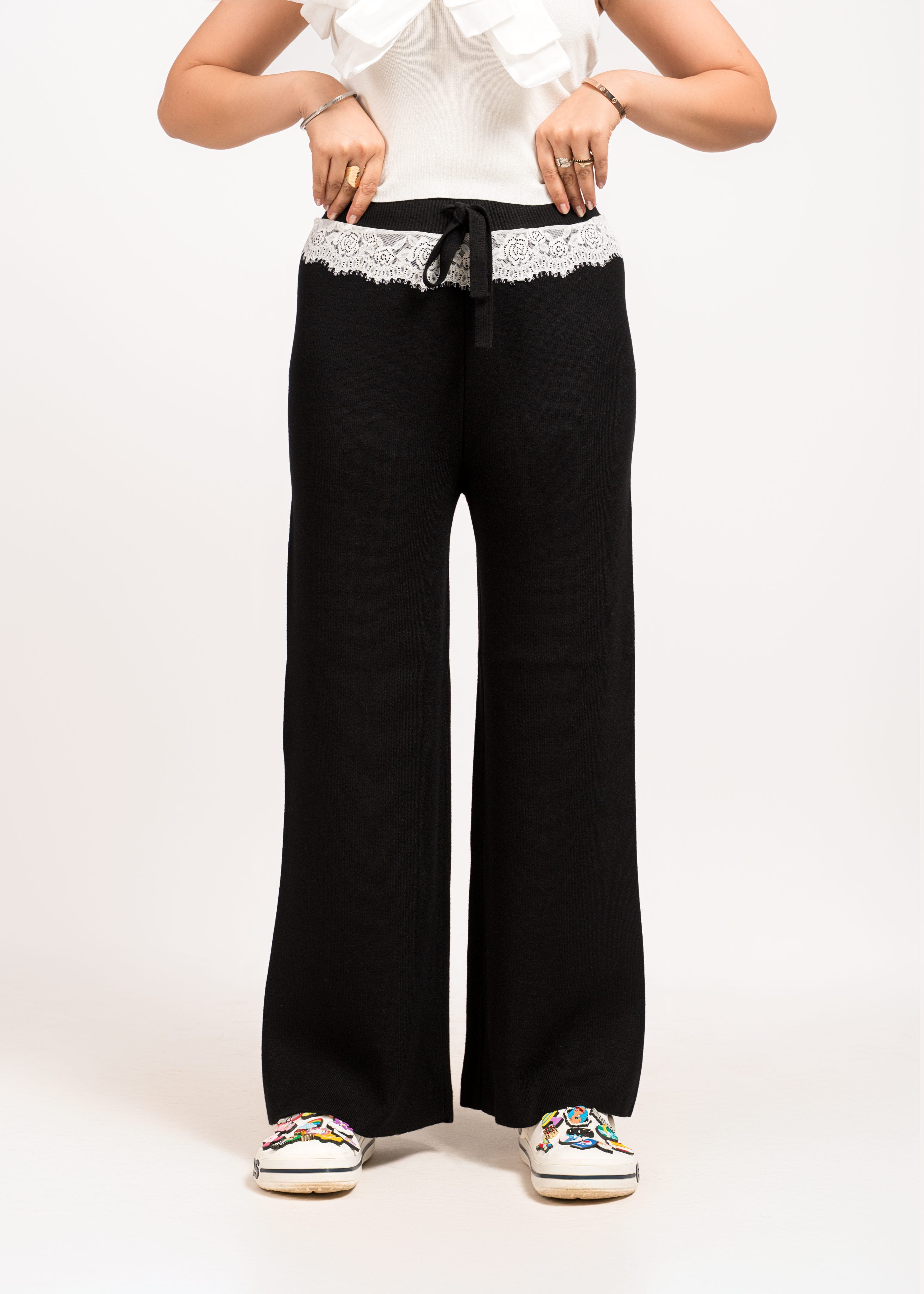 Black Woollen Pants