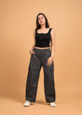 Grey Cargo Style Super soft Casual Pant