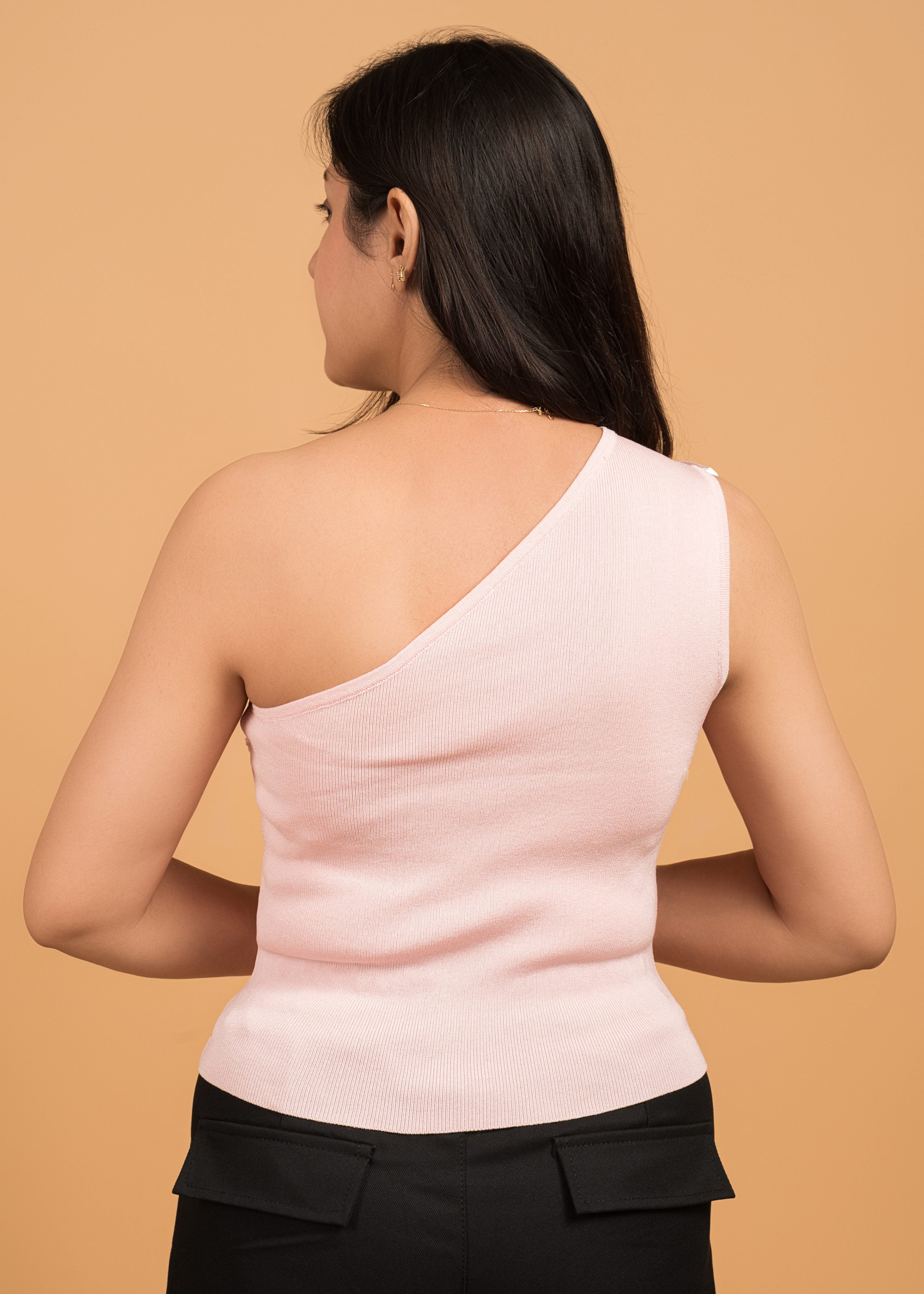 Blush Bow Statement Top – Free Size