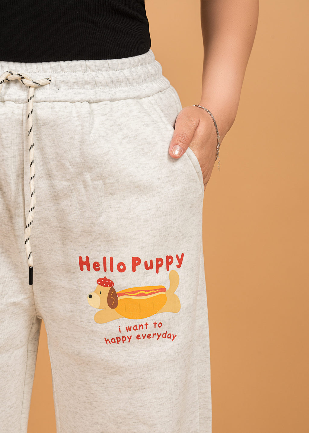 White Casual Pajama Style Imported Prints