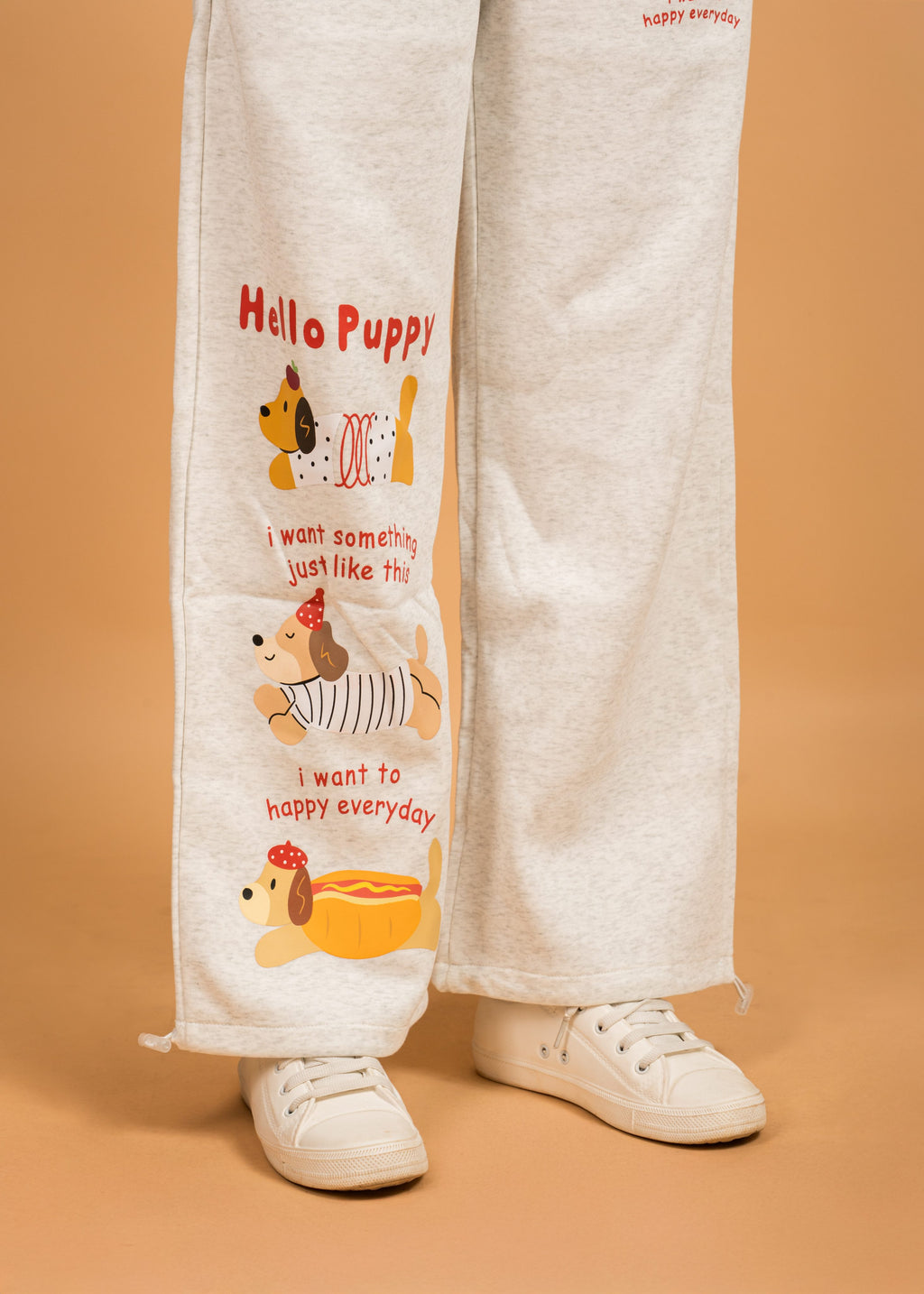 White Casual Pajama Style Imported Prints