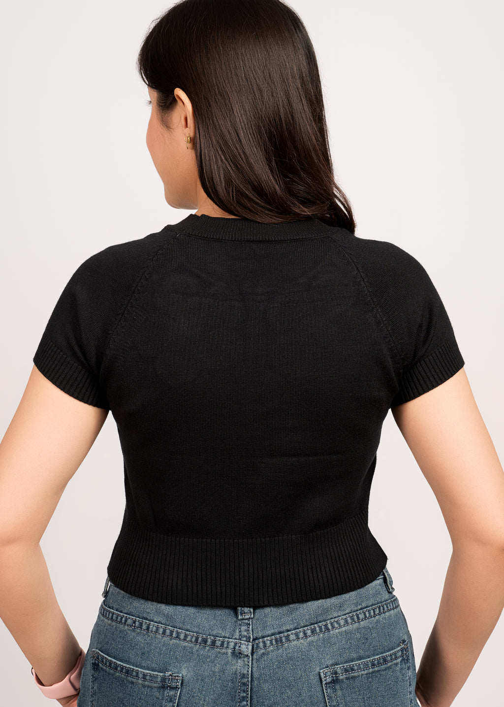 Crystal Blossom Knit Crop