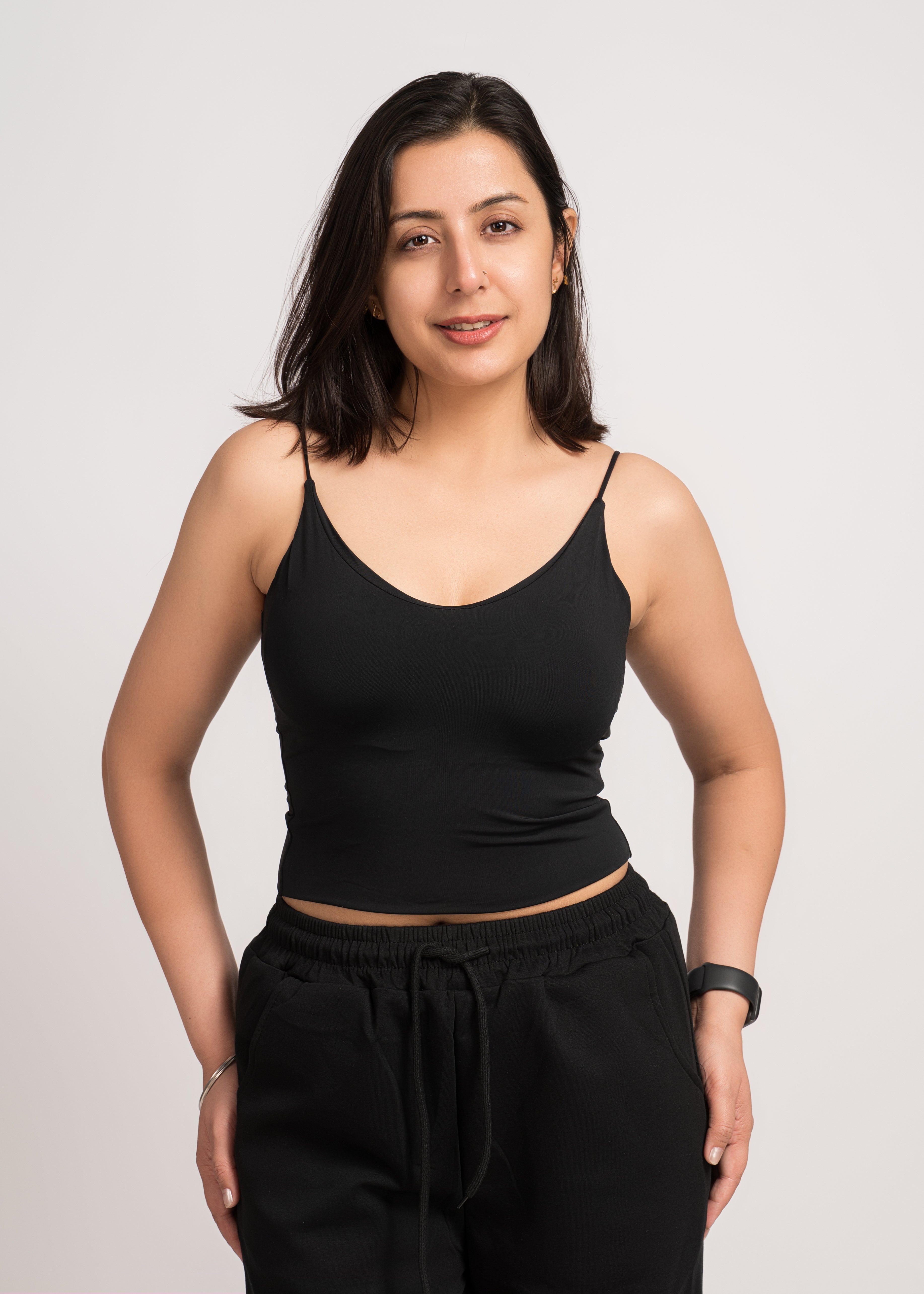 Classy Black Lace Style Top