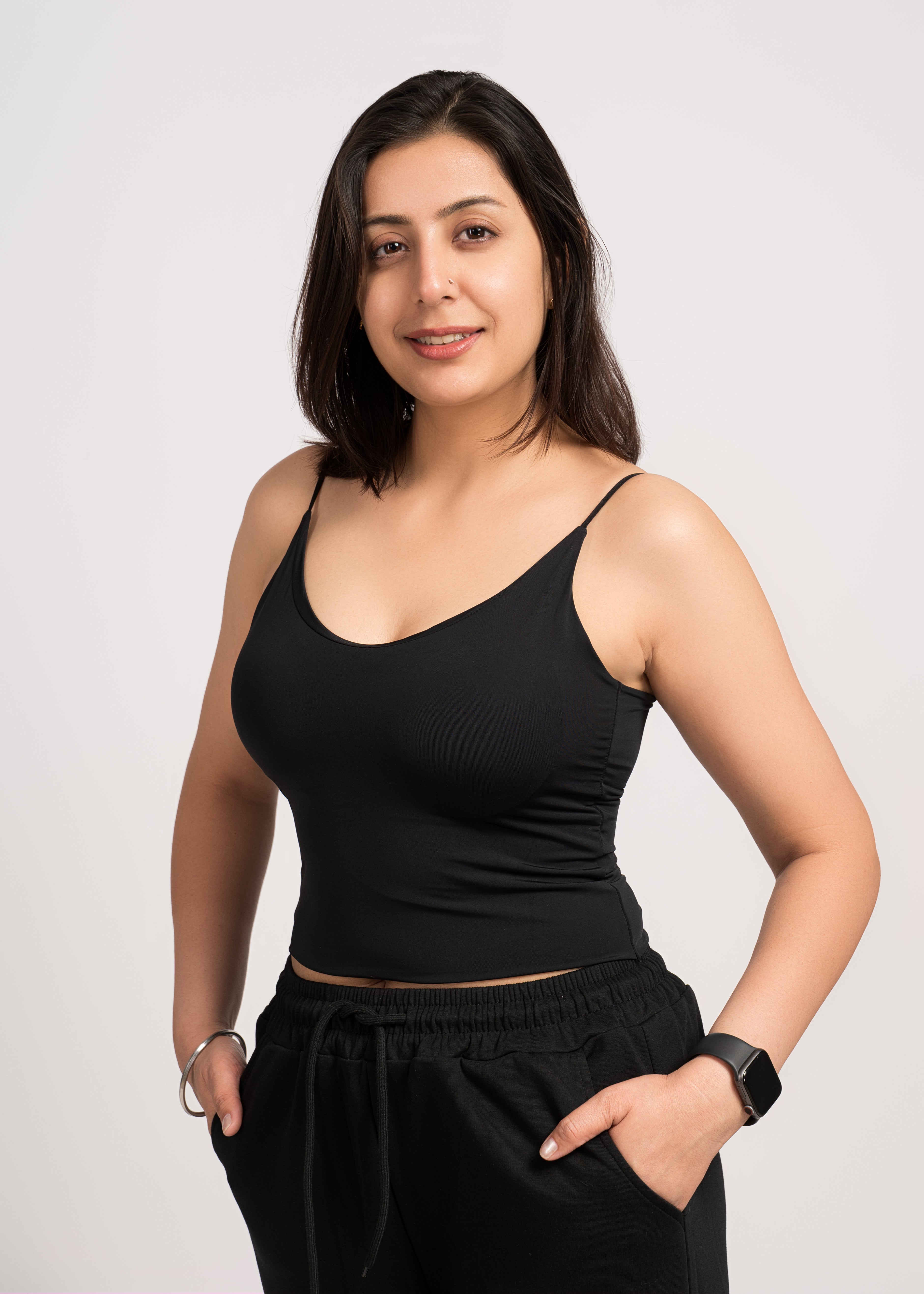 Classy Black Lace Style Top