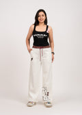 White Casual Comfy Pants