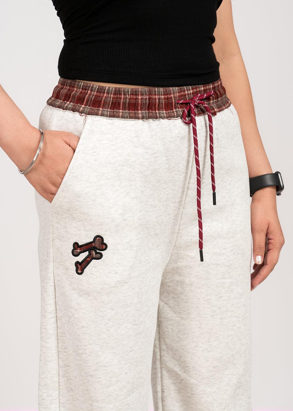 White Casual Comfy Pants