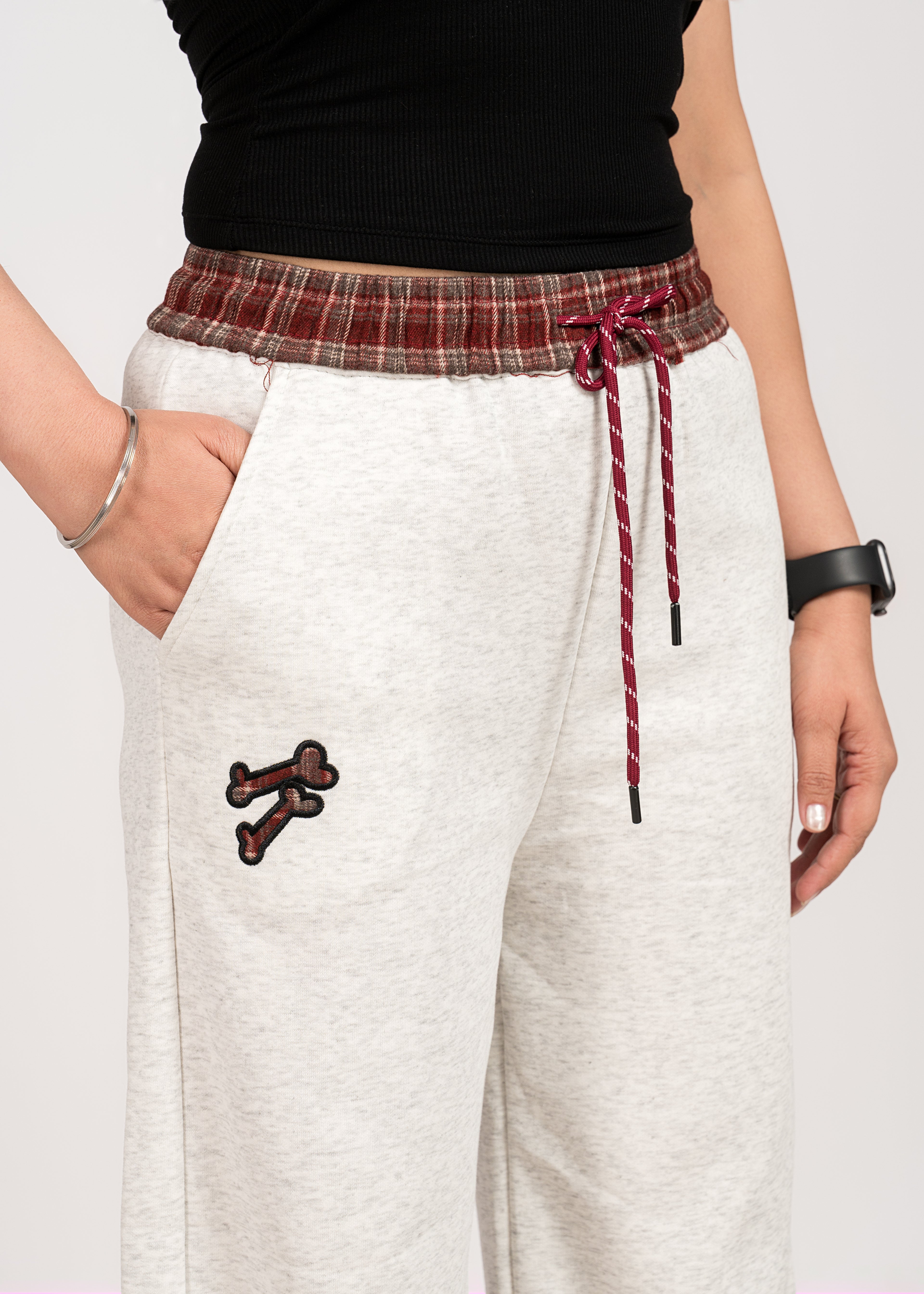 White Casual Comfy Pants