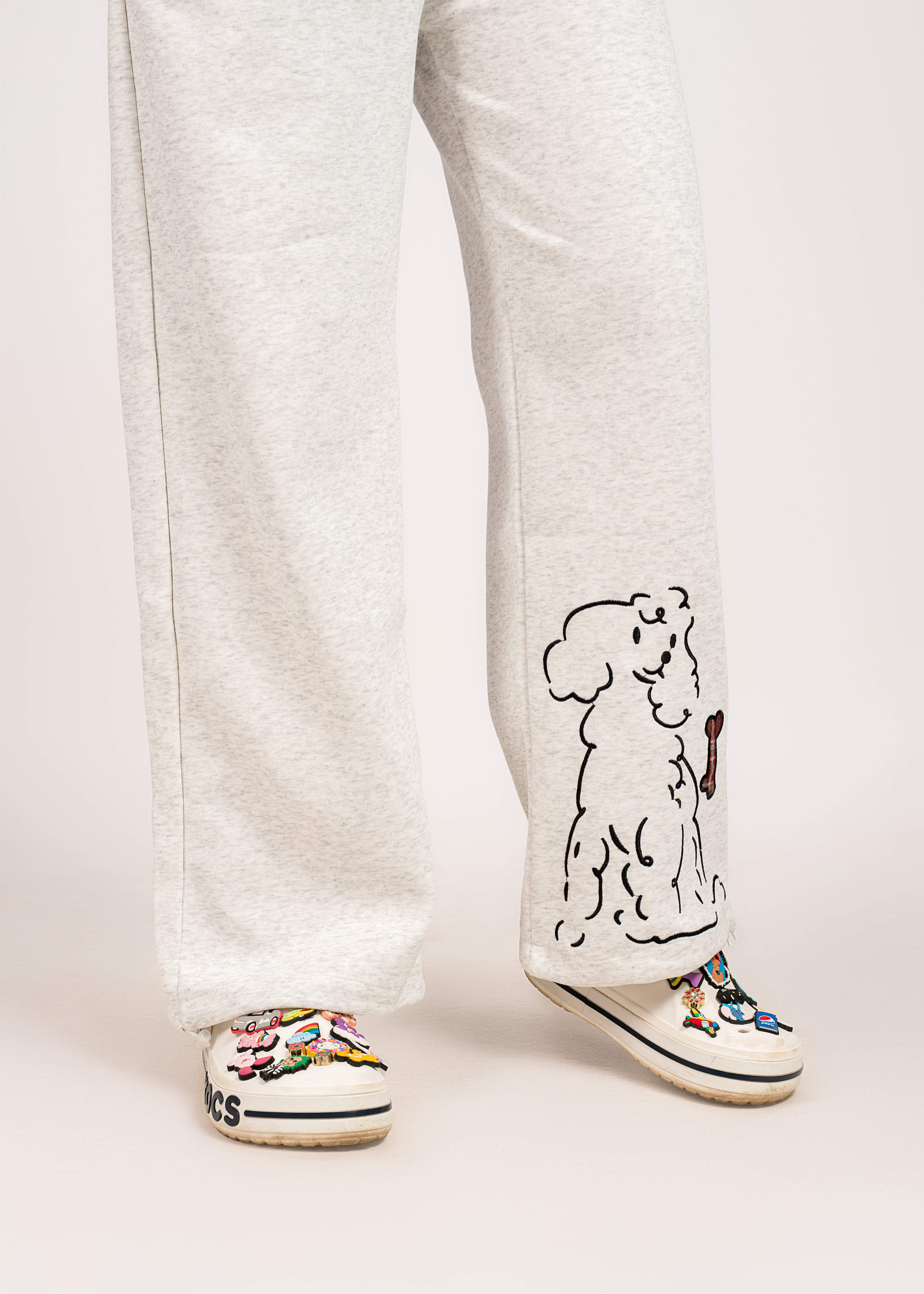 White Casual Comfy Pants